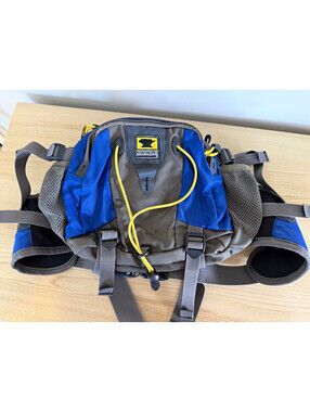Mountainsmith Vintage Hydration Lumbar Pack Blue/Grey Hiking Waist Bag Outdoor